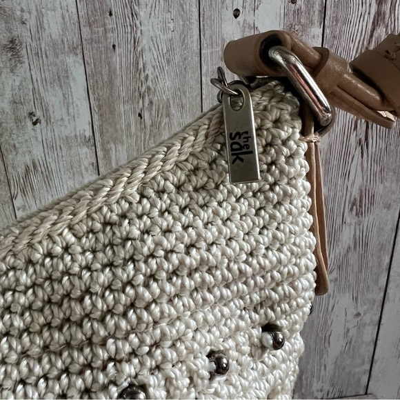The Sak Natural Sequoia Crochet Medium Hobo Bag - Picture 5 of 10